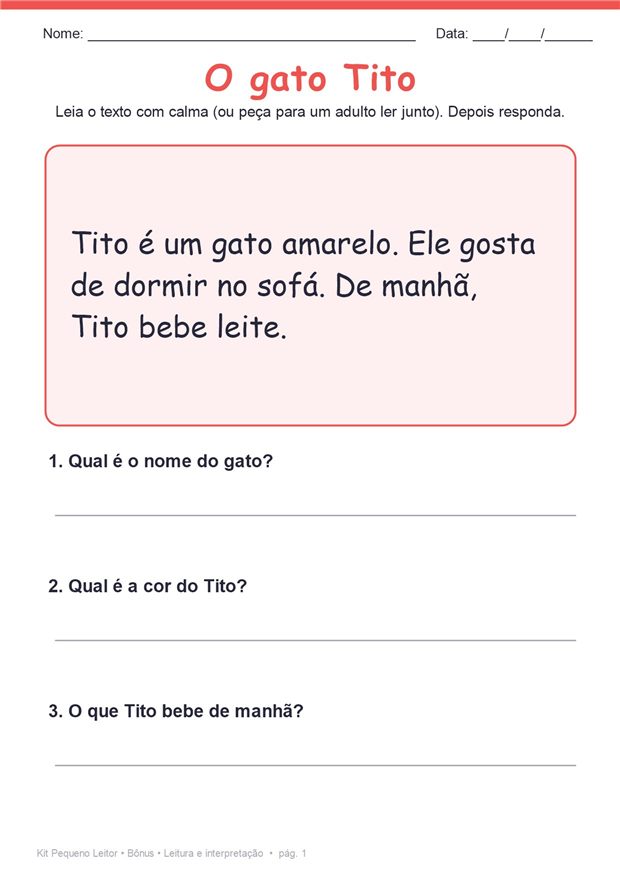 Página de amostra